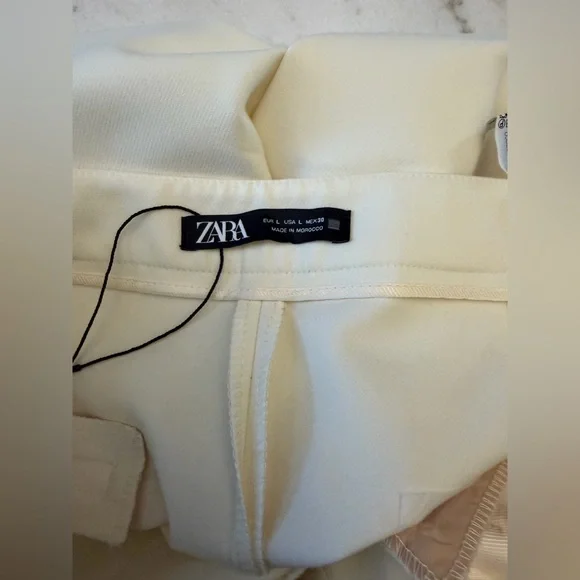Zara Elegant Cream pants - Picture 7 of 10